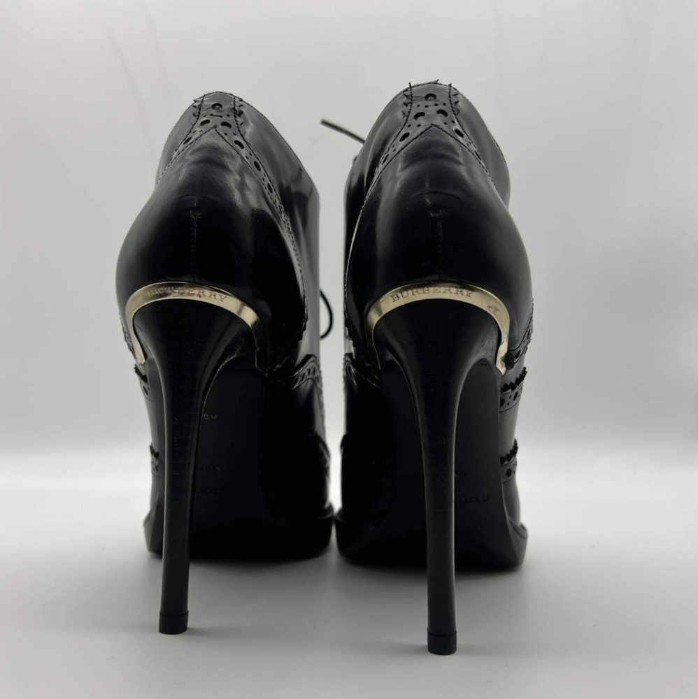 Burberry Black Leather Booties / Heels - Picture 10 of 15